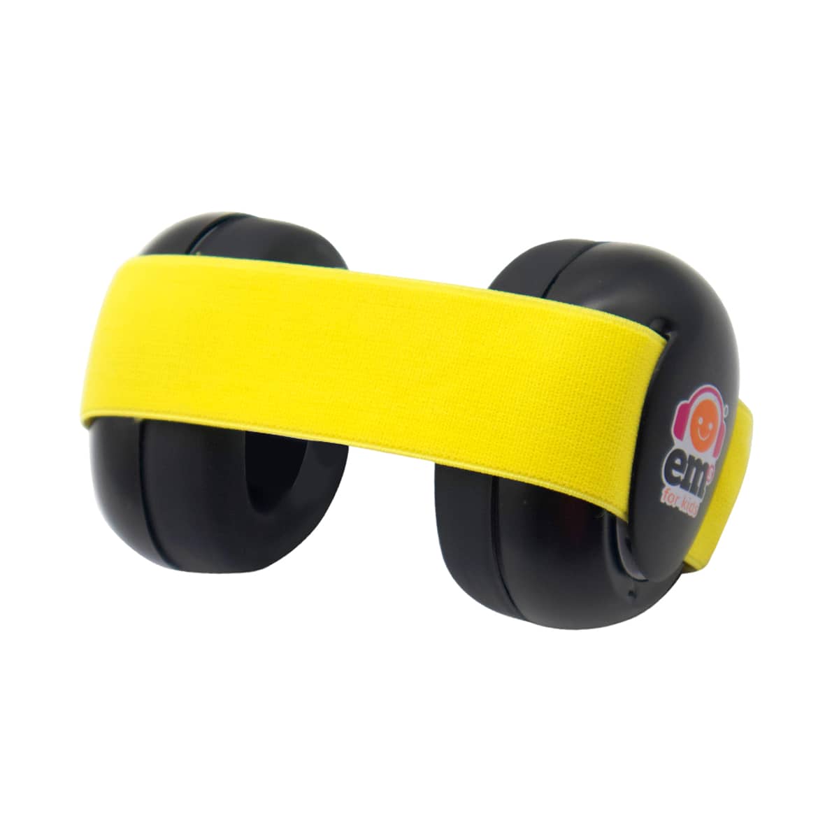 Ems for Kids Baby Earmuffs - Black with Yellow Headband