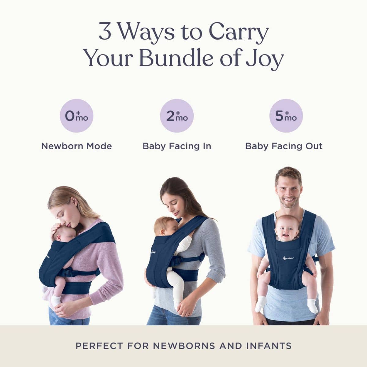 Ergobaby Embrace Baby Carrier - Midnight Blue