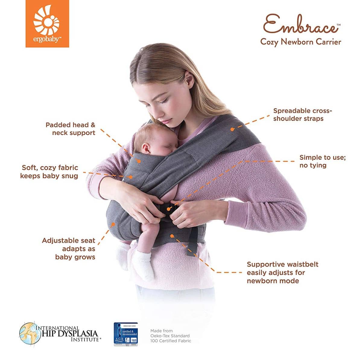 Ergobaby Embrace Soft Olive babycarrier
