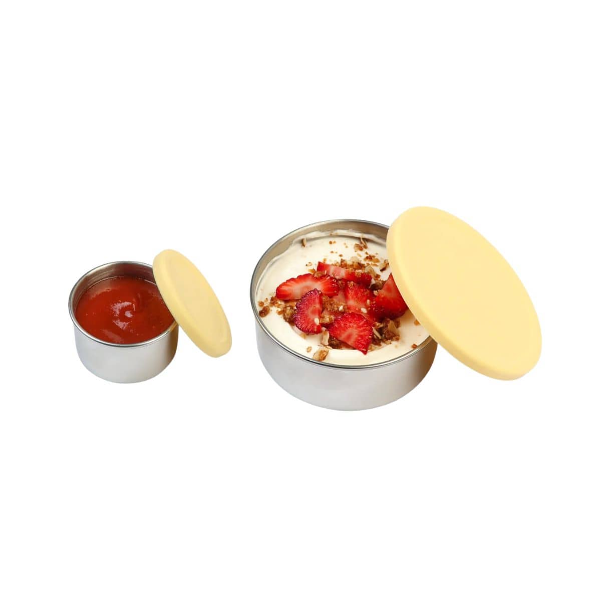 Ever Eco Stainless Steel Leakproof Snack Pods - Buttercup