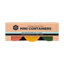 Ever Eco Stainless Steel Mini Containers - 3 Piece Autumn