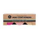 Ever Eco Stainless Steel Mini Containers - 3 Piece Rise