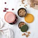 Ever Eco Stainless Steel Round Nesting Containers - 3 Piece Autumn