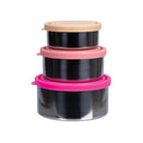 Ever Eco Stainless Steel Round Nesting Containers - 3 Piece Rise