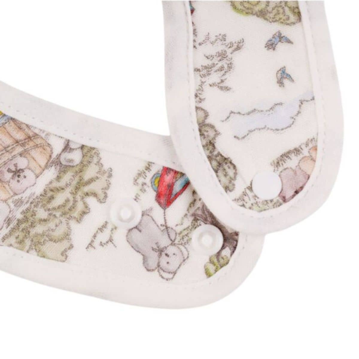 FLATOUTbear Cotton Muslin Bib – Toile