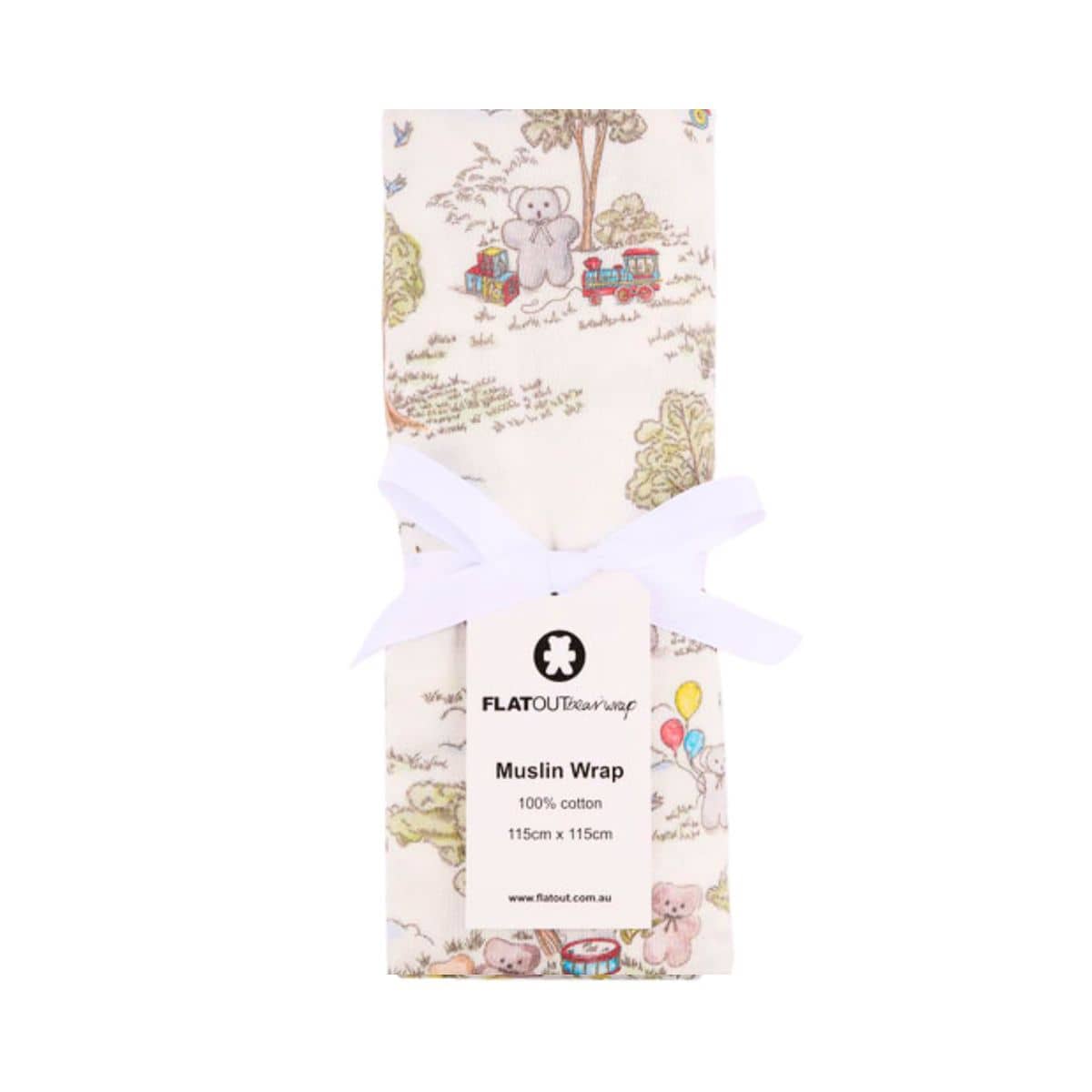 FLATOUTbear Muslin Wrap - Toile