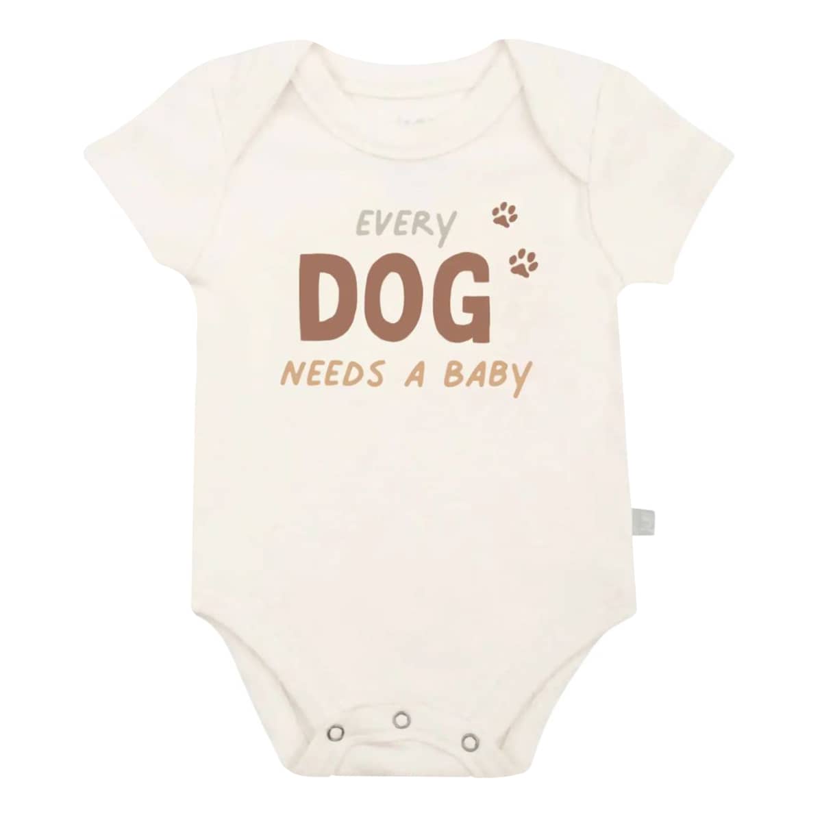 Finn and Emma Organic Short Sleeve Bodysuit - Every Dog Needs a Baby