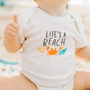 Finn and Emma Organic Short Sleeve Bodysuit - Life's a Beach