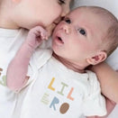 Finn and Emma Organic Short Sleeve Bodysuit - Lil Bro - Desert Bloom