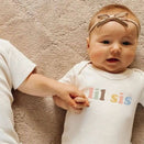 Finn and Emma Organic Short Sleeve Bodysuit - Lil Sis - Desert Bloom
