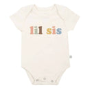 Finn and Emma Organic Short Sleeve Bodysuit - Lil Sis - Desert Bloom