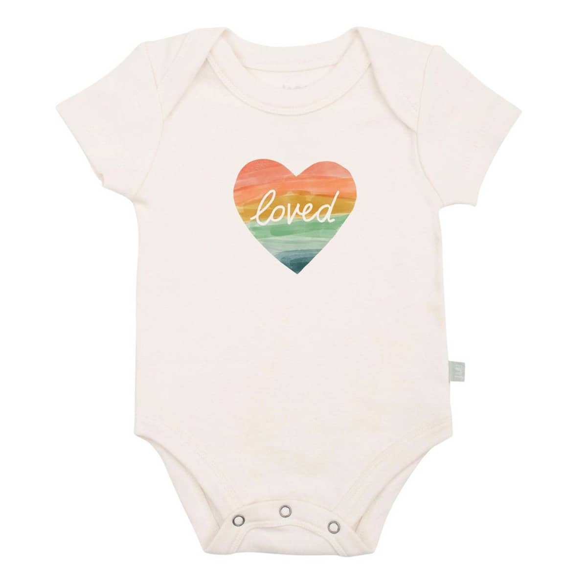 Finn and Emma Organic Short Sleeve Bodysuit - Loved