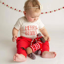 Finn and Emma Organic Short Sleeve Bodysuit - Merry & Bright