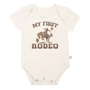 Finn and Emma Organic Short Sleeve Bodysuit - First Rodeo Cowboy