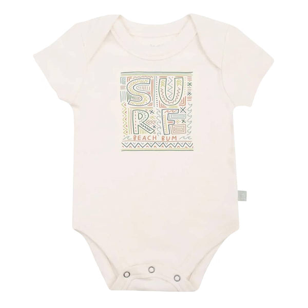 Finn and Emma Organic Short Sleeve Bodysuit Surf – babyshop