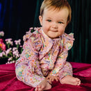 Fleur Harris Precious Frill Coverall - Pink Love - Bunnies & Bows