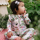 Fleur Harris Precious Frill Coverall - Sugar Pink - Enchanted Flowers Party