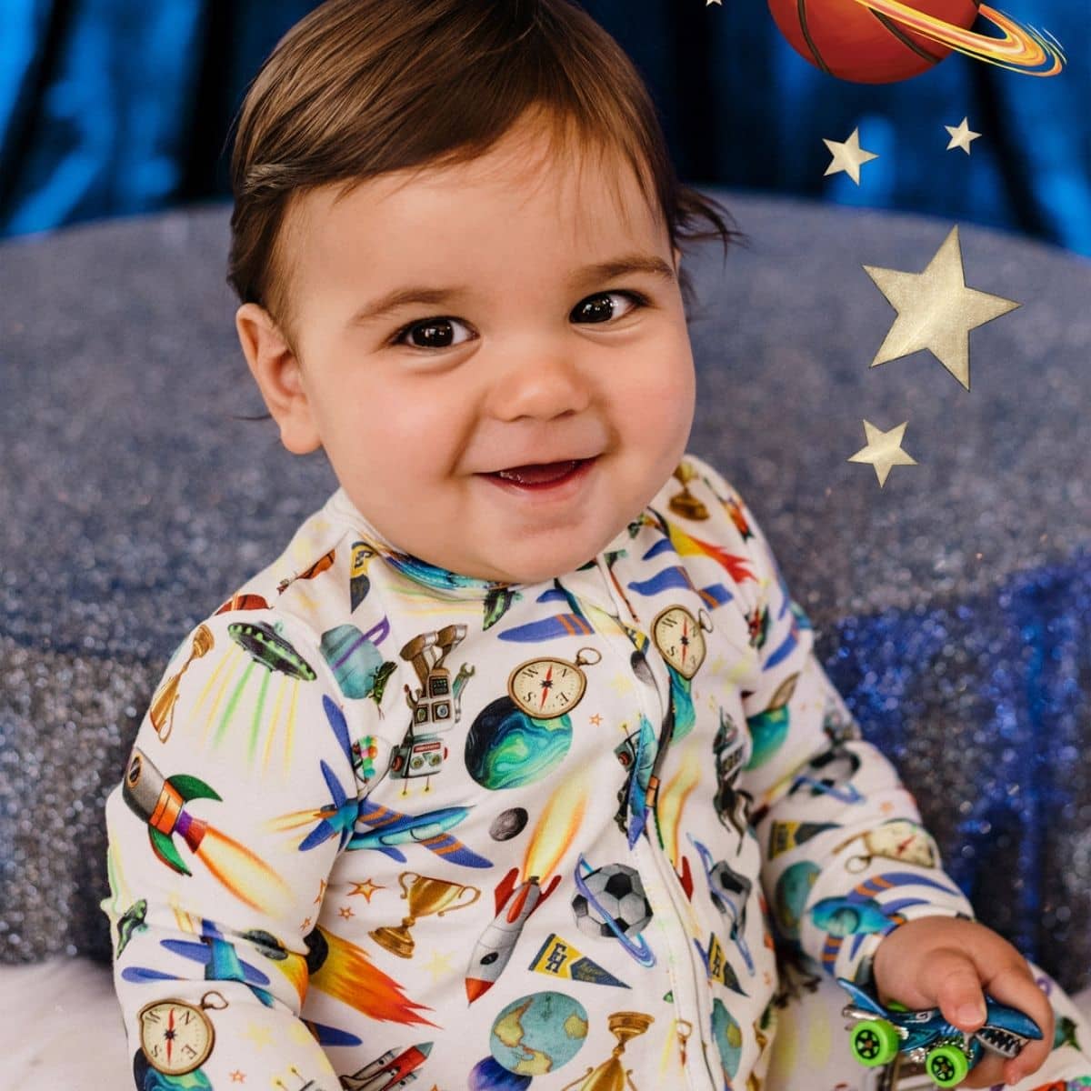 Fleur Harris Timeless Coverall - Cloud White - Outer Space
