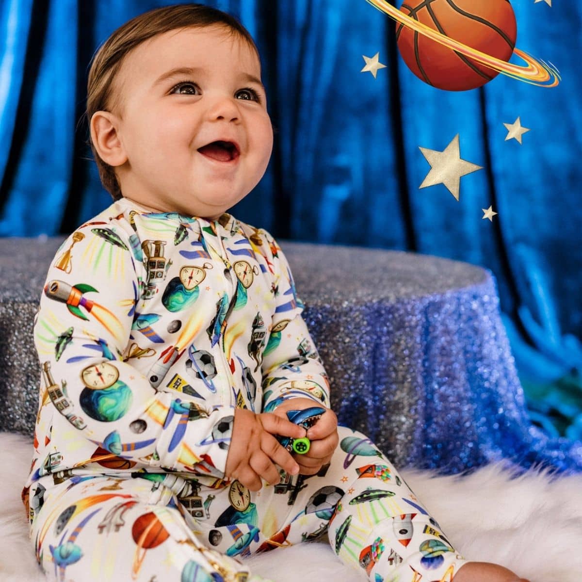 Fleur Harris Timeless Coverall - Cloud White - Outer Space