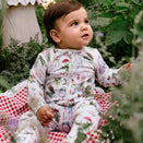 Fleur Harris Timeless Coverall - Tapioca - Mini Magic Gingham