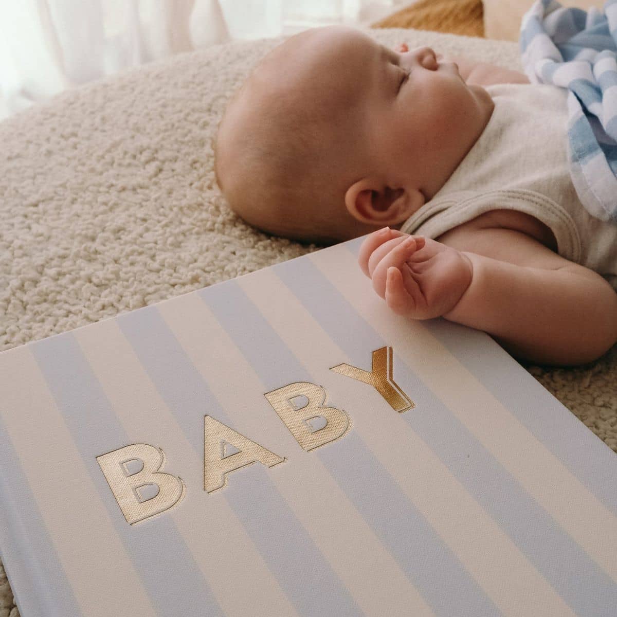 Fox & Fallow Baby Book - Cloud Stripe