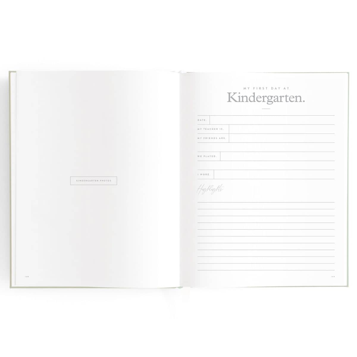 Fox and Fallow Baby Book - My First Day of Kindergarten