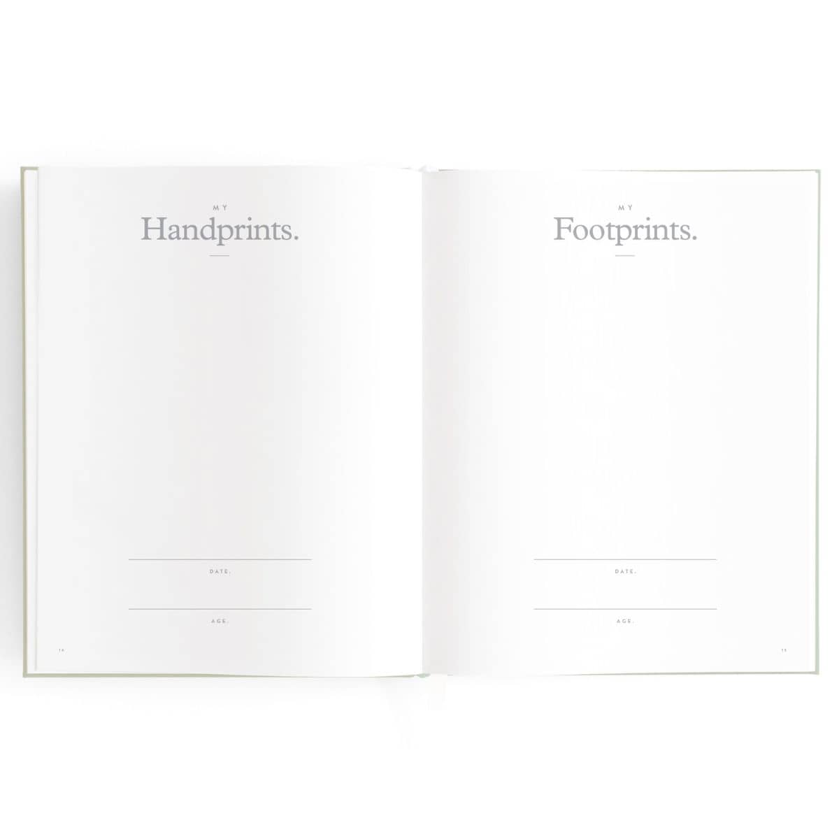 Fox and Fallow Baby Book - Handprints and Footprints