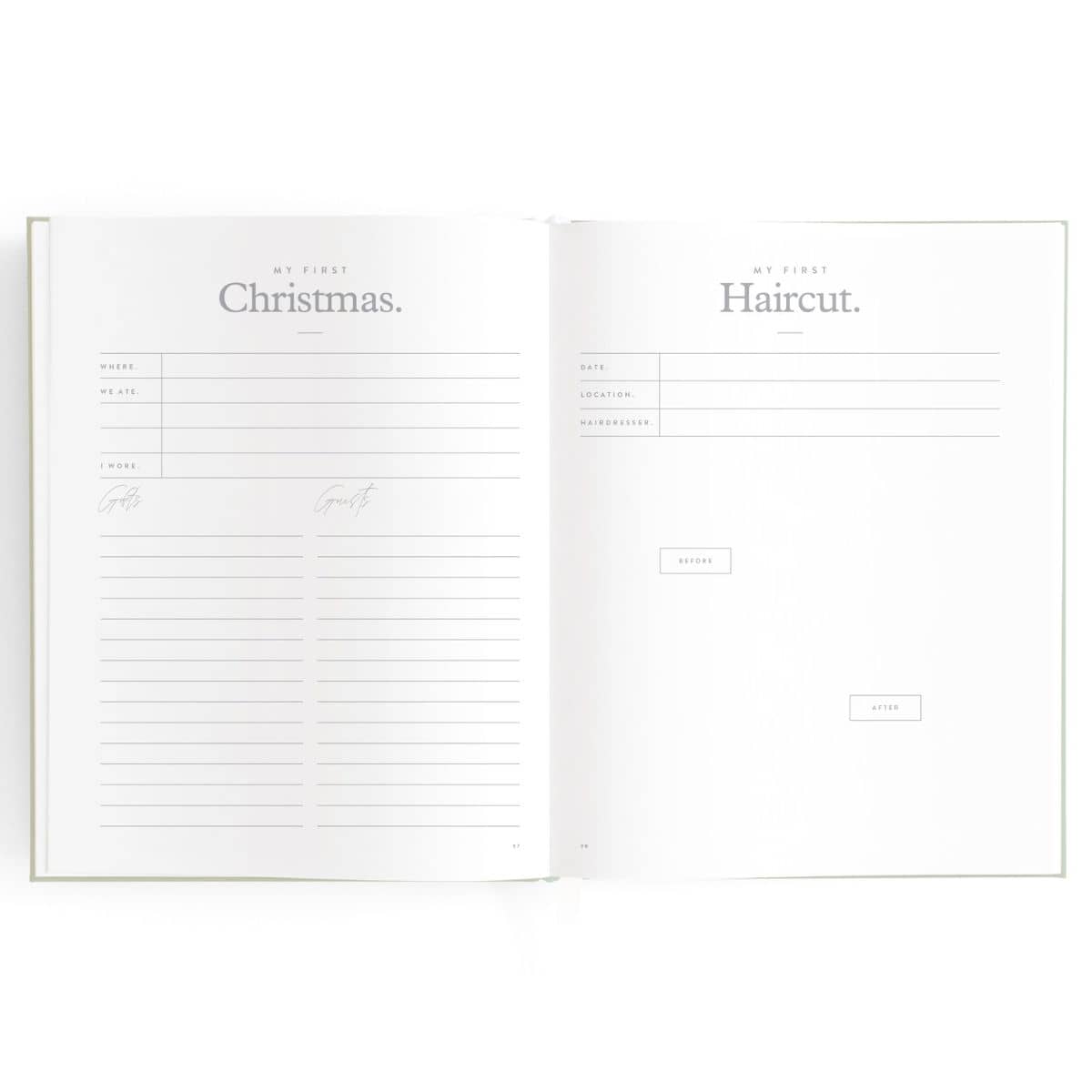 Fox & Fallow Baby Book - My First Christmas/Haircut