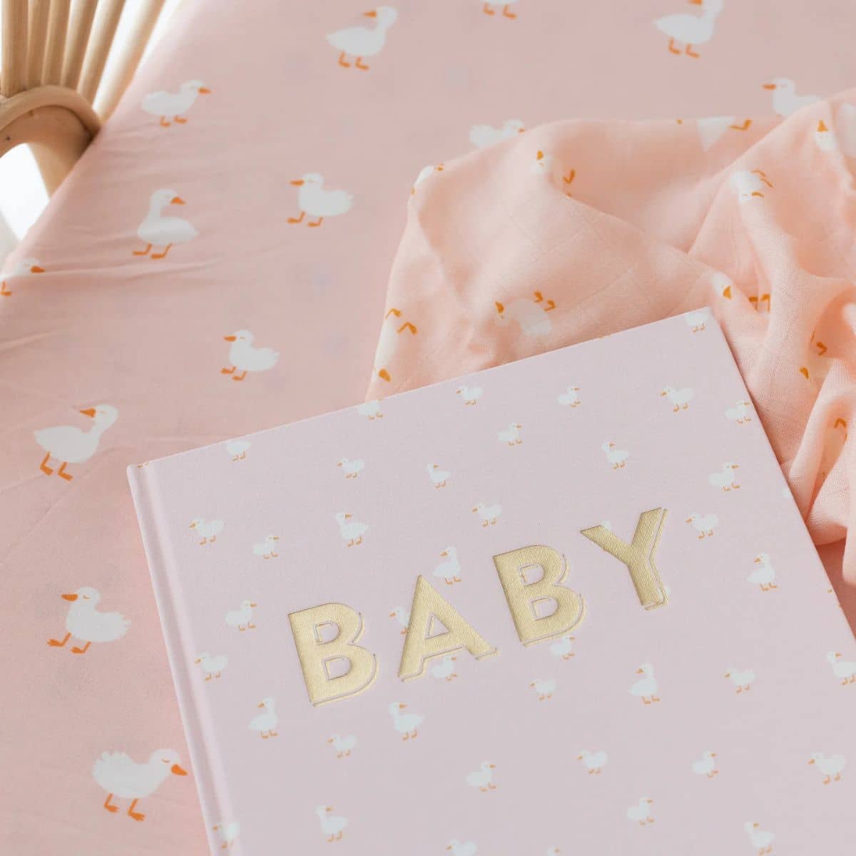 Fox & Fallow Baby Book - Pink Ducks