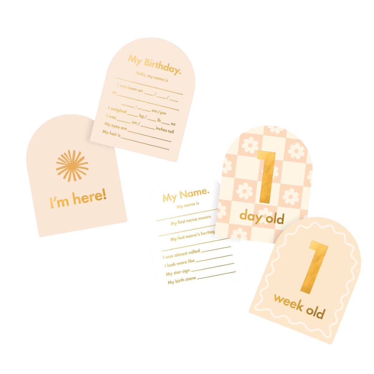 Fox & Fallow Baby Milestone Cards - Helios