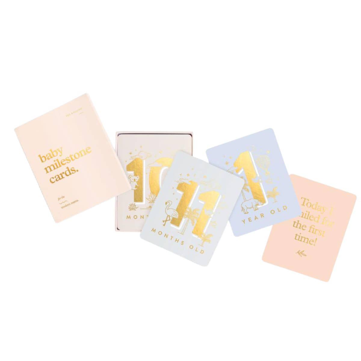 Fox & Fallow Baby Milestone Cards - Neutral