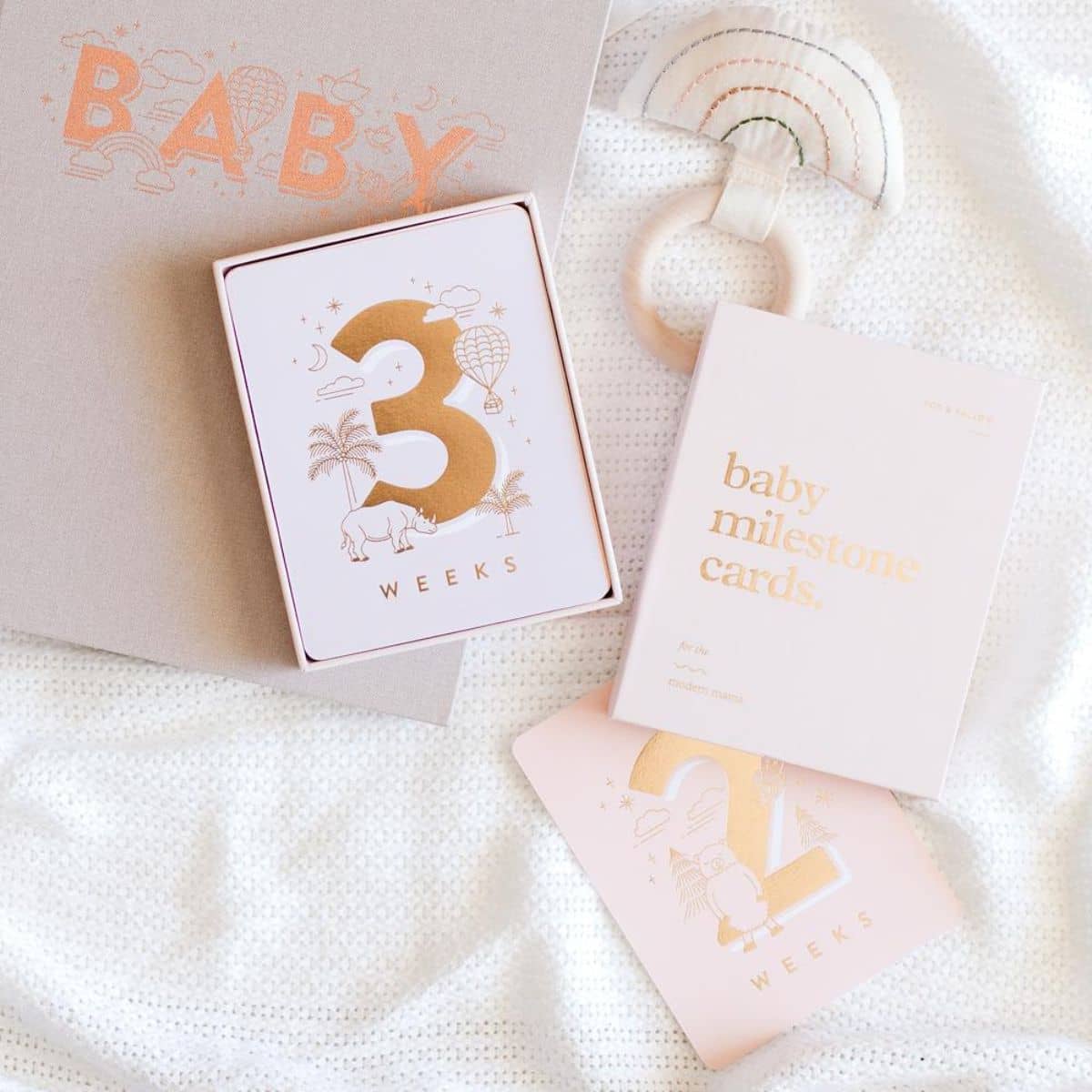 Fox & Fallow Baby Milestone Cards - Neutral