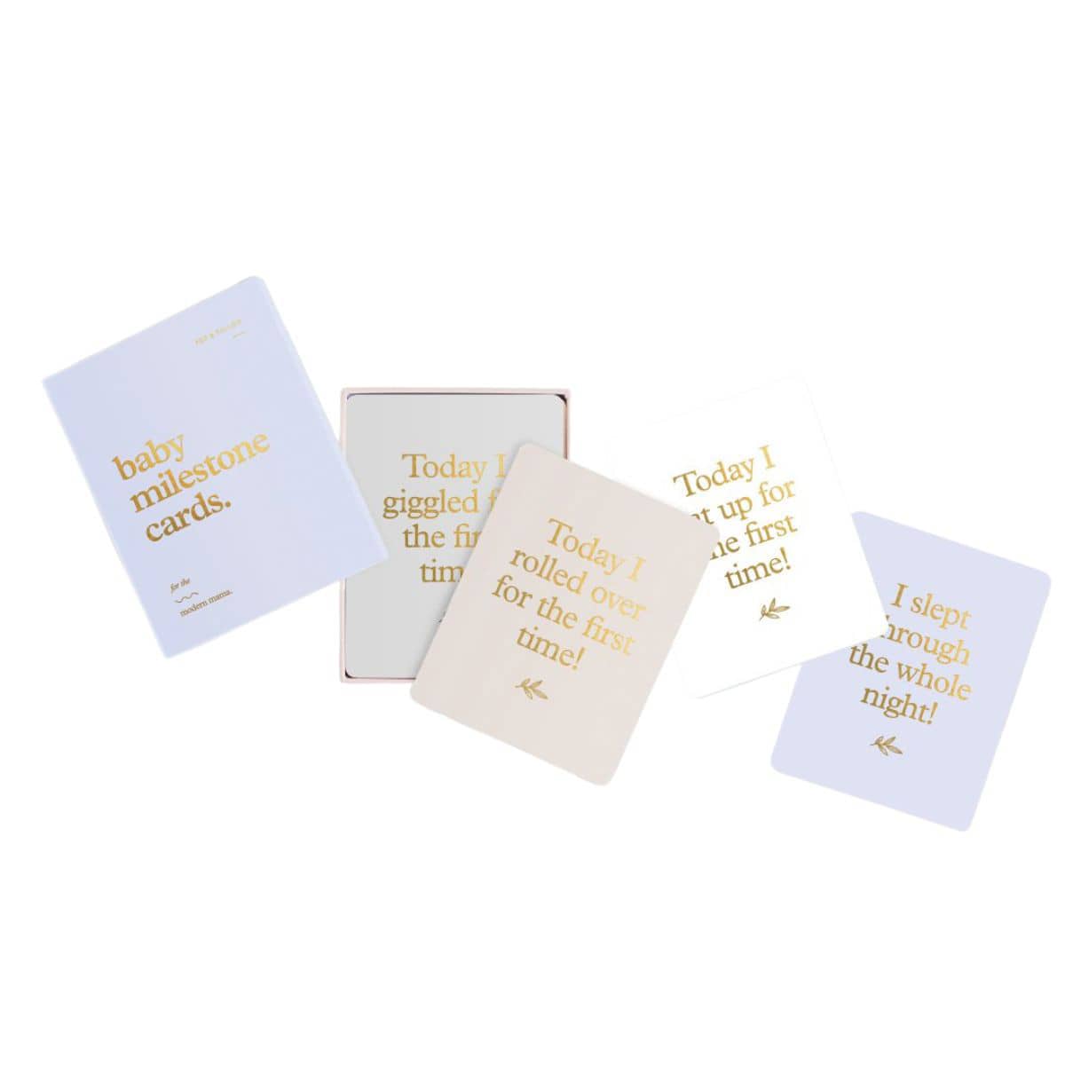 Fox & Fallow Baby Milestone Cards - Powder Blue