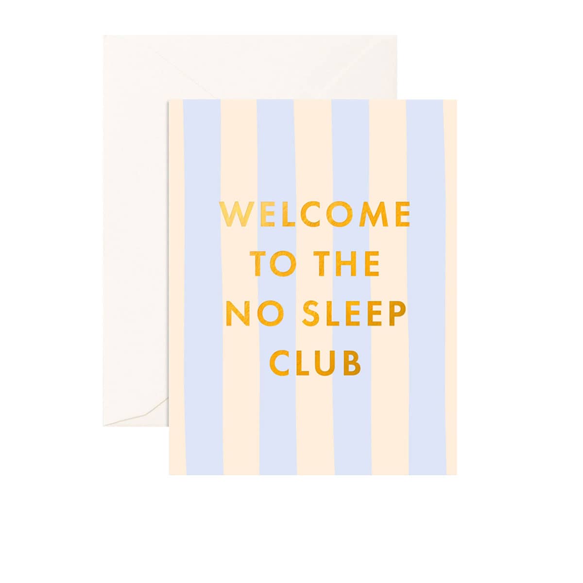 Fox & Fallow Greeting Card - No Sleep Club Powder Stripe