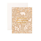 Fox & Fallow Greeting Card - Precious Babe Caramel