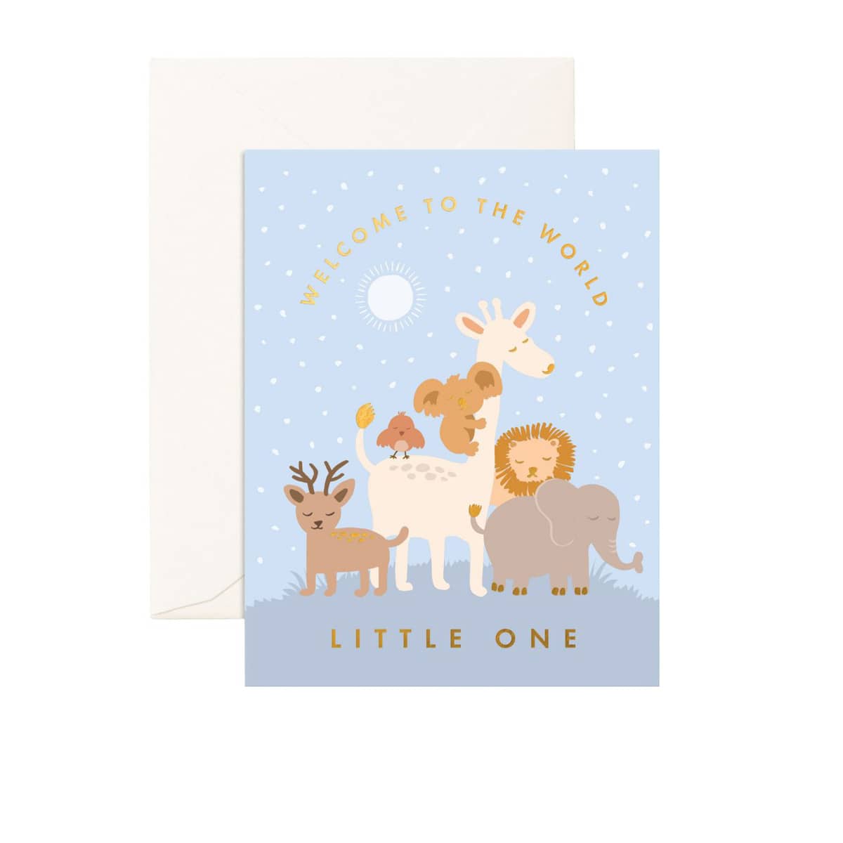 Fox & Fallow Greeting Card - Welcome Little One Winter