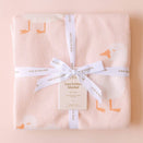 Fox & Fallow Knit Baby Blanket - Pink Ducks