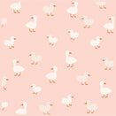 Fox & Fallow Knit Baby Blanket - Pink Ducks Swatch