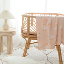Fox & Fallow Knit Baby Blanket - Pink Ducks
