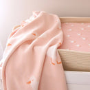 Fox & Fallow Knit Baby Blanket - Pink Ducks