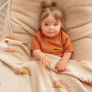 Fox & Fallow Knit Baby Blanket - Suns Cream