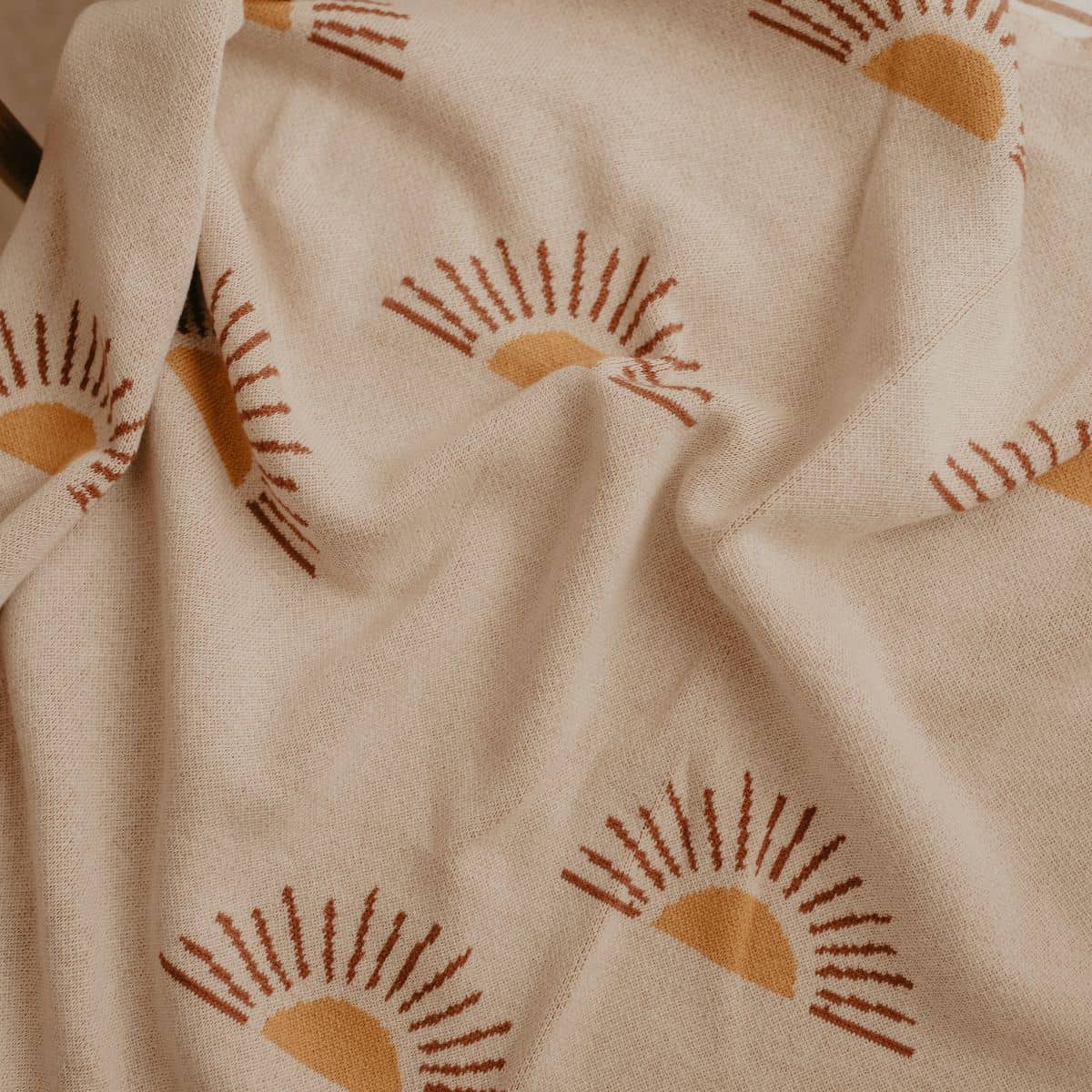 Fox & Fallow Knit Baby Blanket - Suns Cream