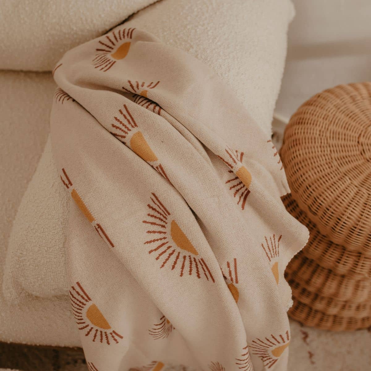 Fox & Fallow Knit Baby Blanket - Suns Cream