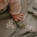 Fox & Fallow Knit Baby Blanket - Sweet Sage