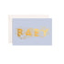 Fox & Fallow Mini Greeting Card - Baby Universe Duck Egg Blue