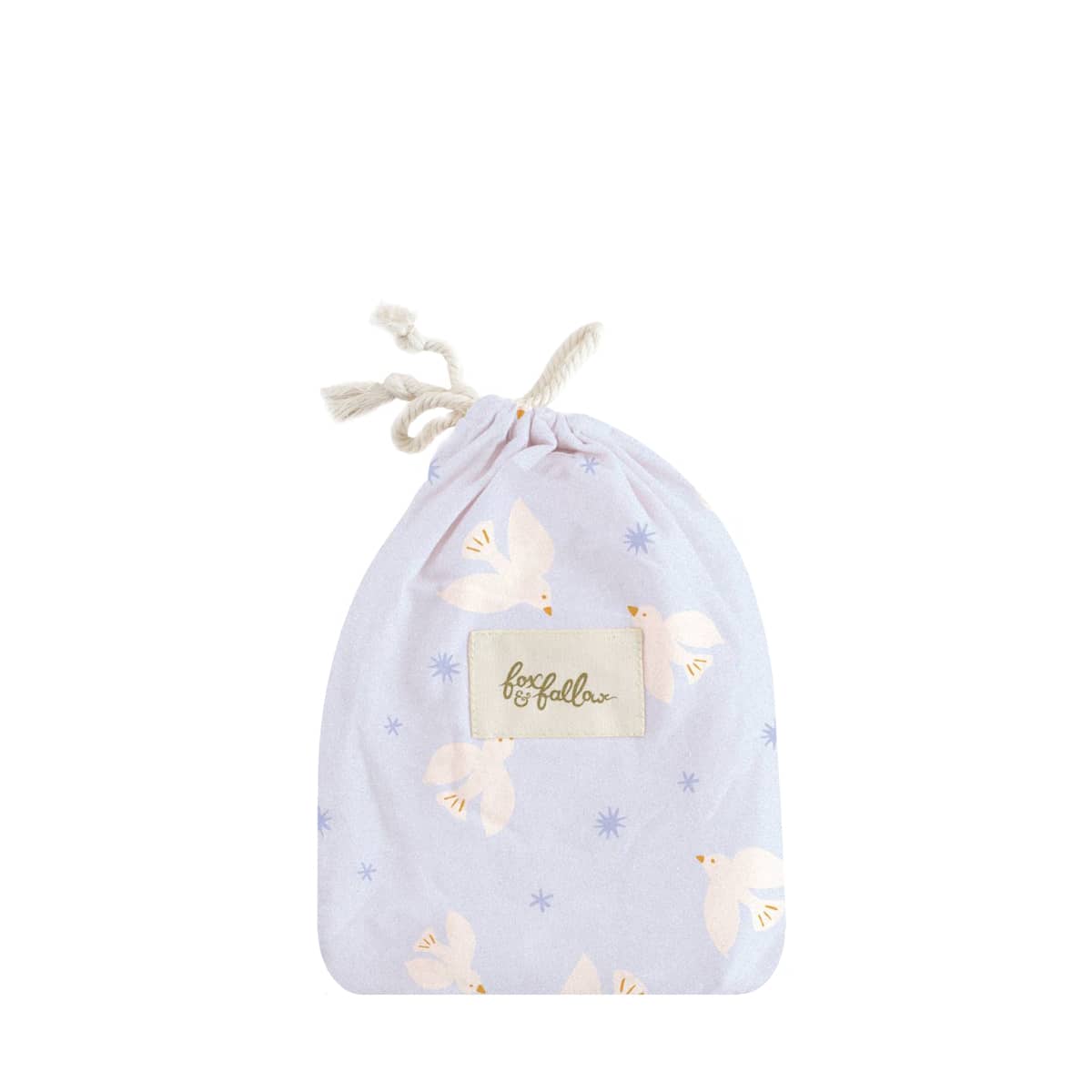 Fox & Fallow Organic Fitted Bassinet Sheet - Blue Doves