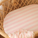 Fox & Fallow Organic Fitted Bassinet Sheet - Petal Stripe