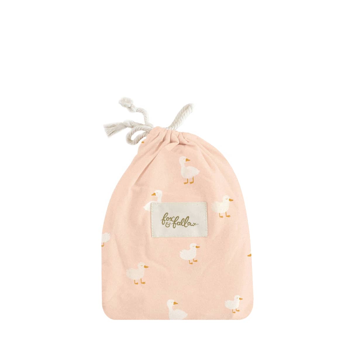 Fox & Fallow Organic Fitted Bassinet Sheet - Pink Ducks