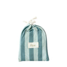Fox & Fallow Organic Fitted Bassinet Sheet - Sage Stripe