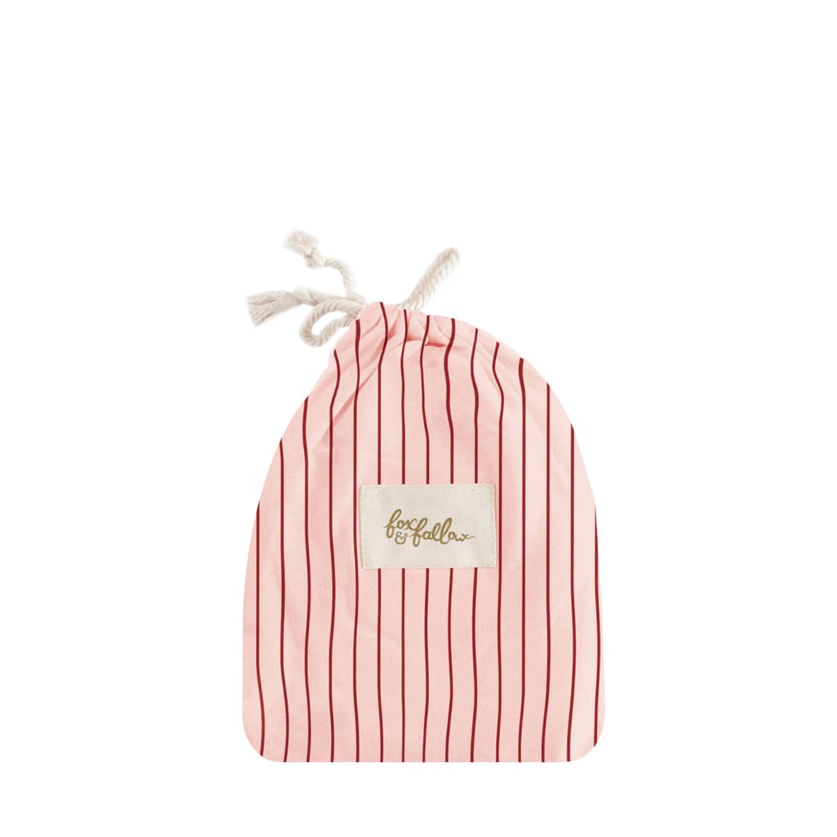 Fox & Fallow Organic Fitted Bassinet Sheet - Strawberry Stripe